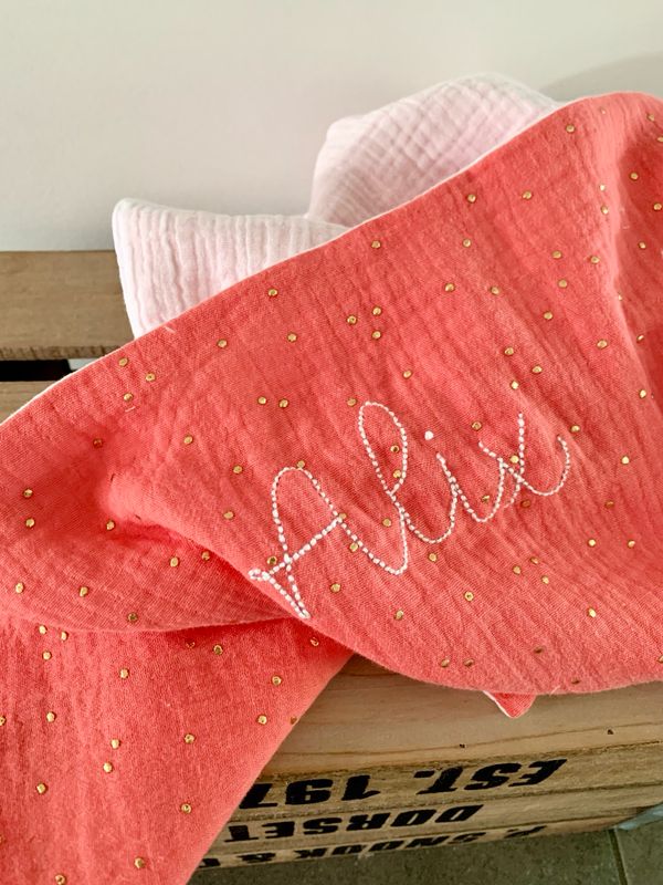 Couverture été bébé ultra douce double gaze