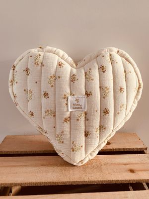 Trousse matelassée coeur à personnaliser