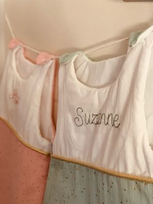 Gigoteuse hiver bébé double gaze de coton et coton blanc