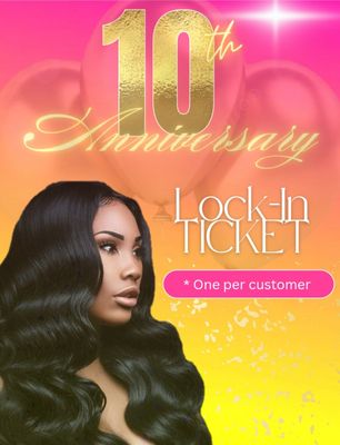 10th Anniversary Lock-in Ticket