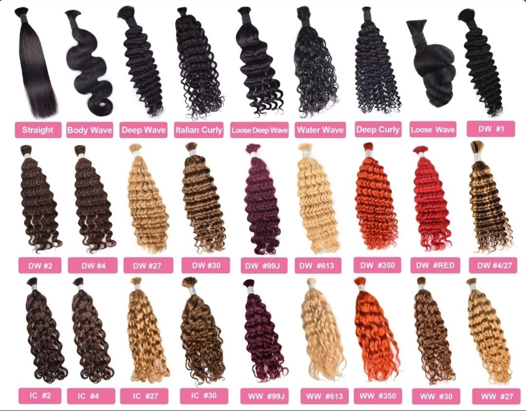 Burmese Bulk Braiding Hair