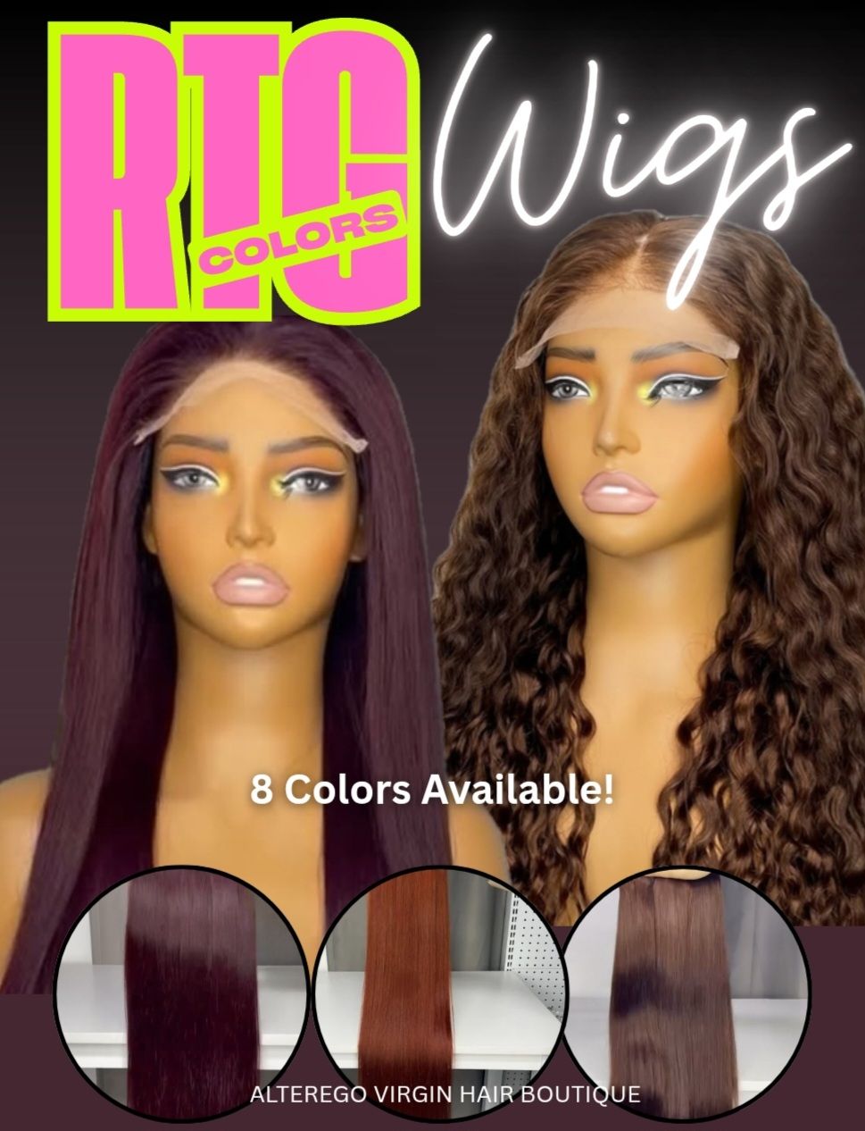 RTG Colors 5x5 Wigs