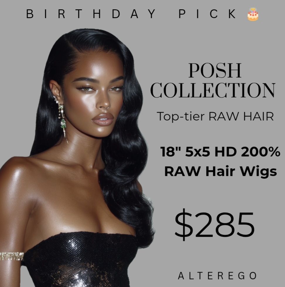 POSH 18" 5x5 HD 200% Wig POSH 18" 5x5 HD 200% Wig