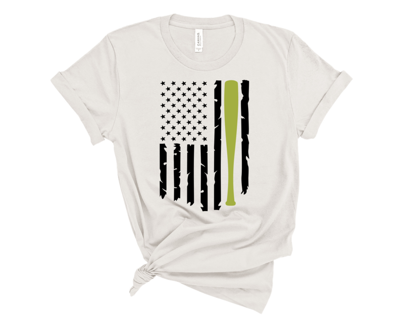 Tattered Flag Softball Bat