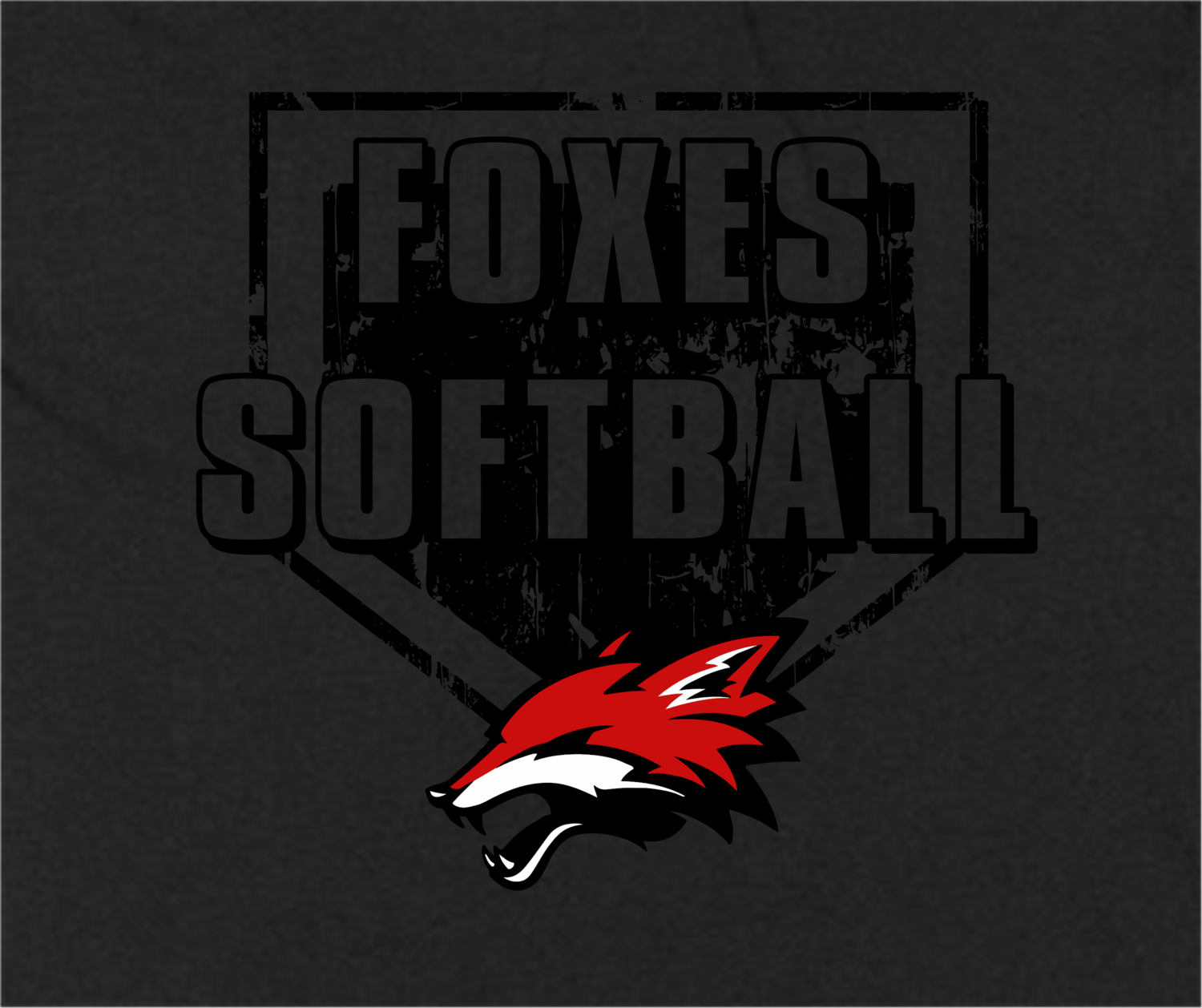 Softball Plate II - Crewneck, Color: Black