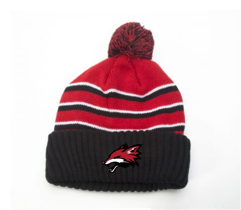 Pom Knit Beanie w/ cuff