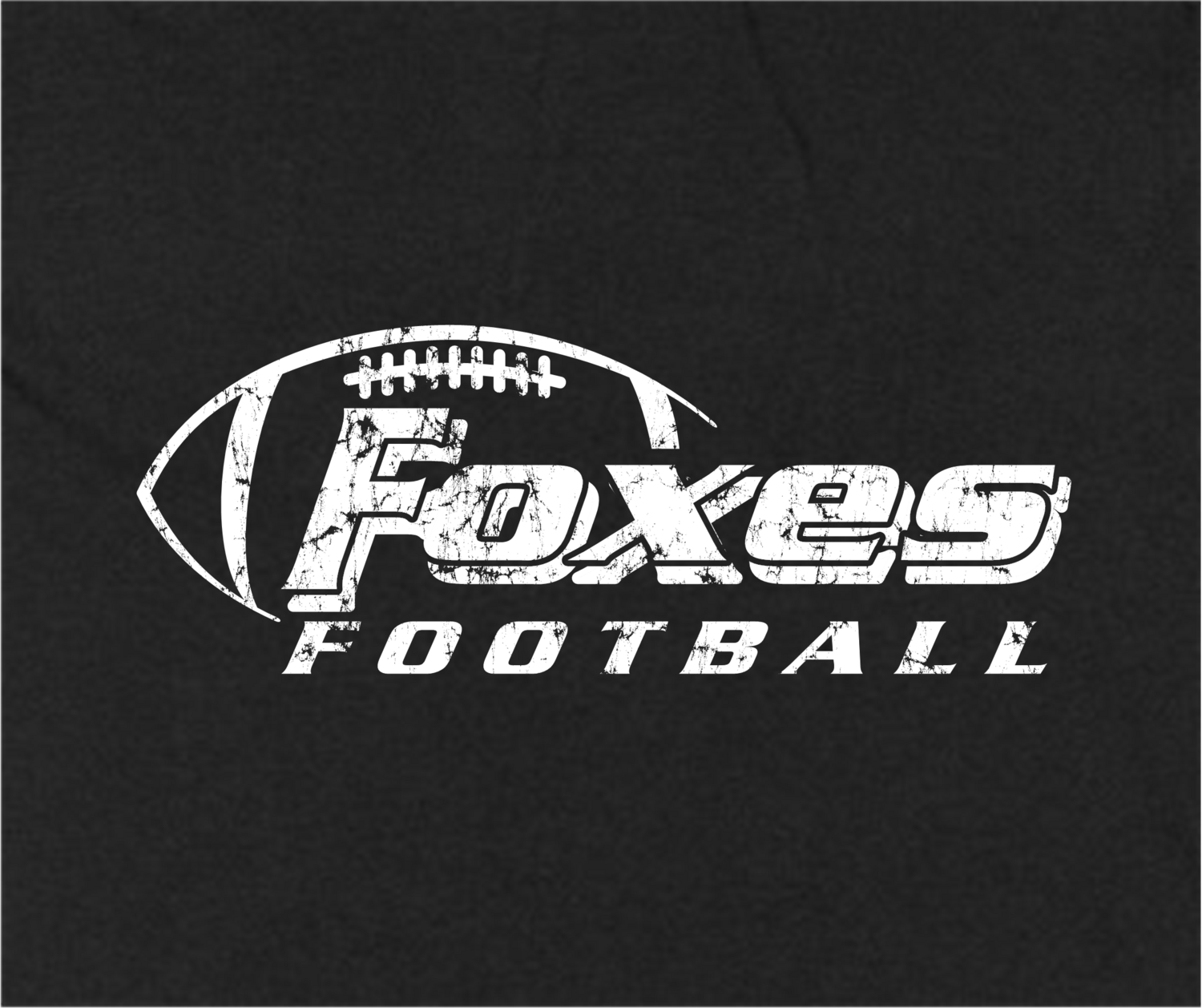 Football Distressed - Heavy Cotton Hoodie, Color: Black