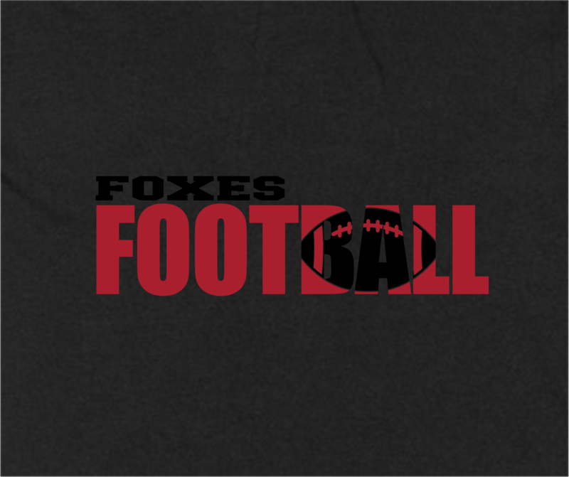 Foxes Football IV - Heavy Cotton Hoodie, Color: Black