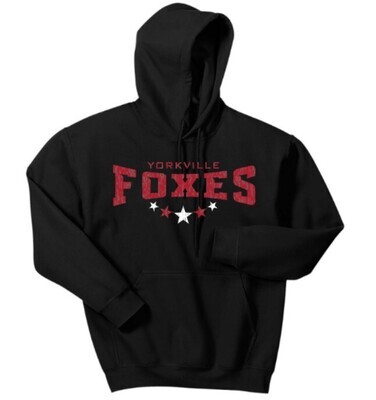 Foxes Stars - Soft Cotton Hoodie