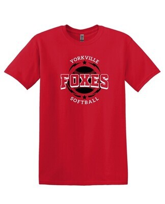 Foxes Softball - Short Sleeved Tee