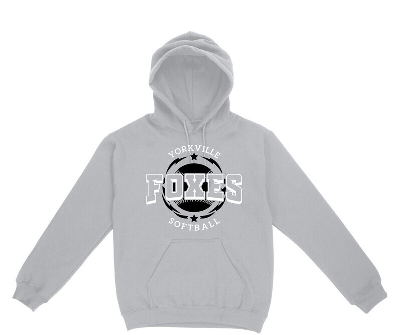 Foxes Softball - Heavy Cotton Hoodie