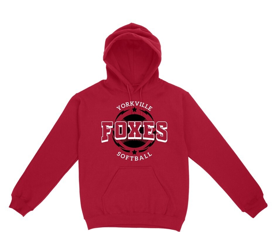 Foxes Softball - Soft Cotton Hoodie