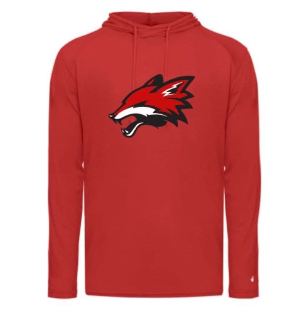 Tri-Blend Surplice Hooded Long Sleeve T-Shirt