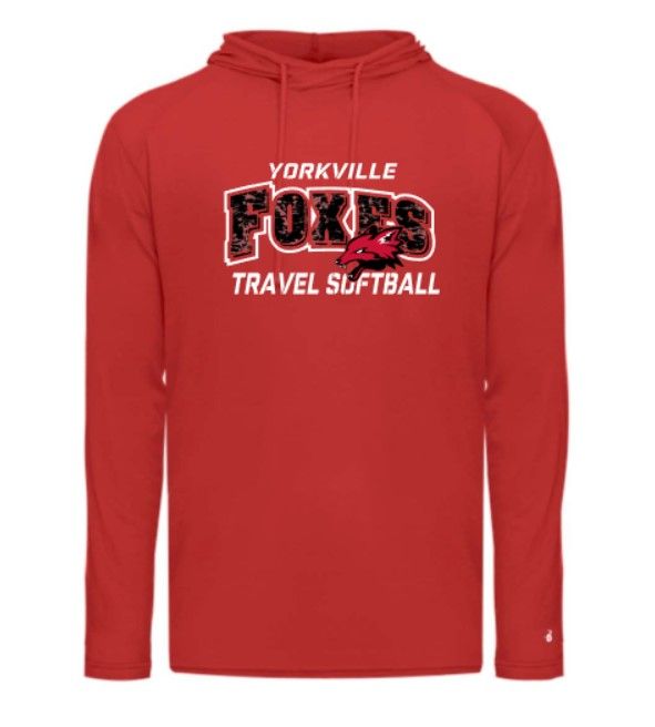 Tri-Blend Surplice Hooded Long Sleeve T-Shirt