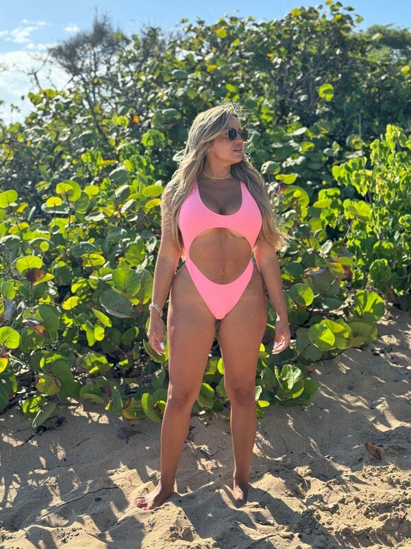 Coral Monokini