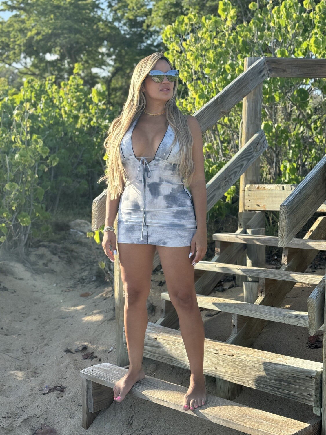 Costa Mesh Dress 