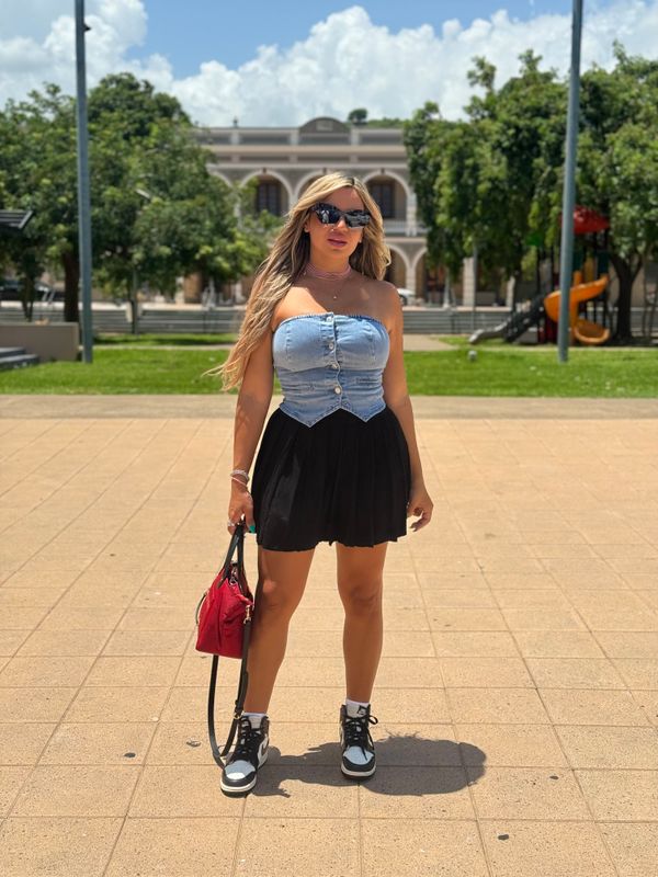 Tube Denim Vest