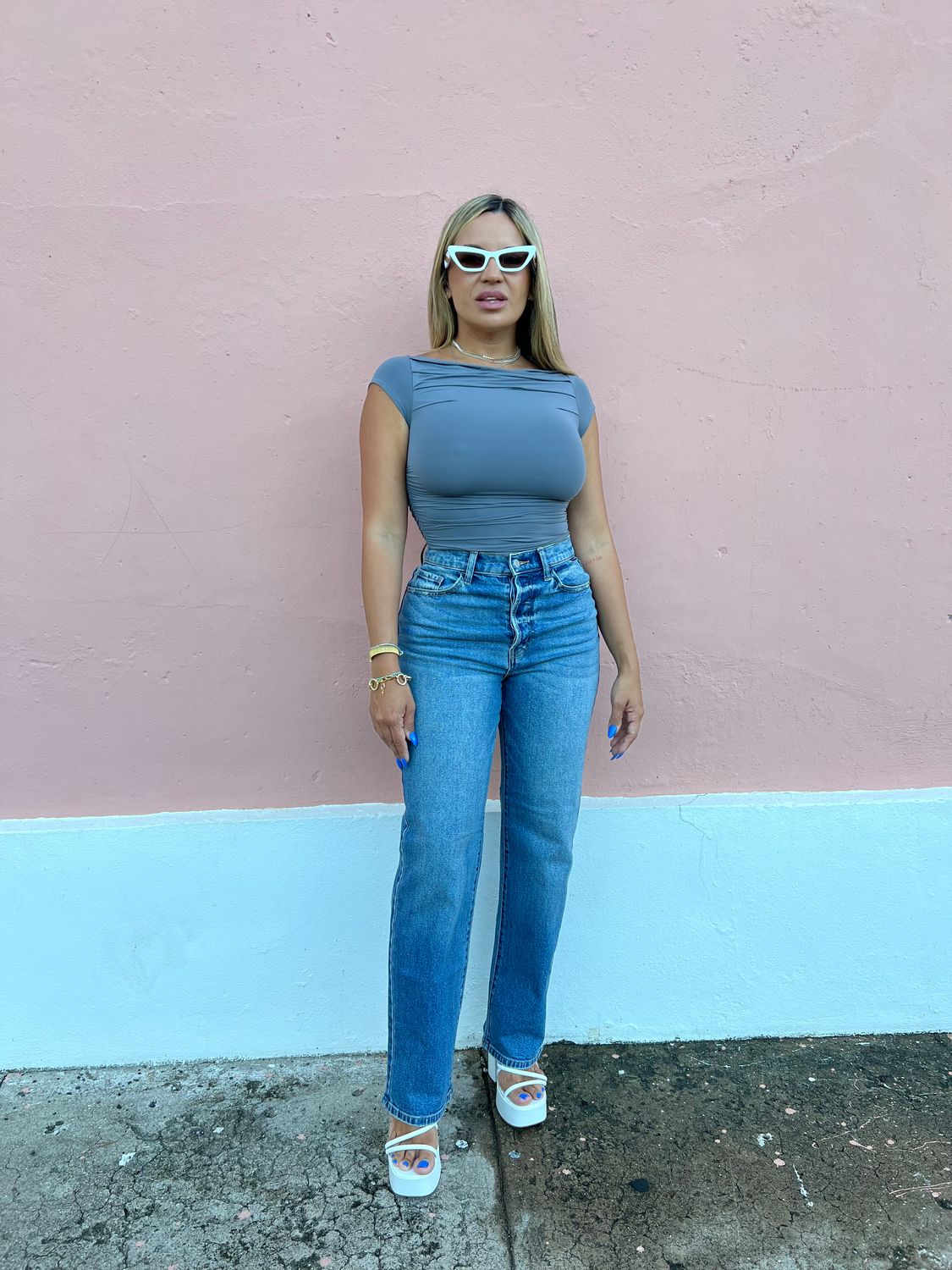 Ribbed Charcoal Top