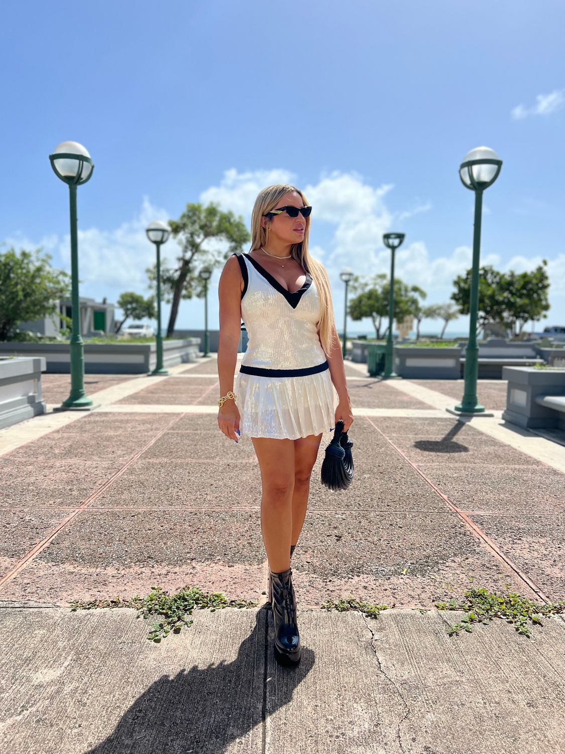 Tuxedo Sequin Dress