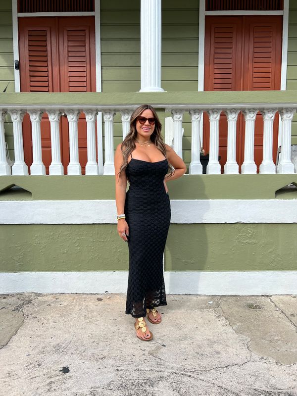 Lace Open Back Maxi
