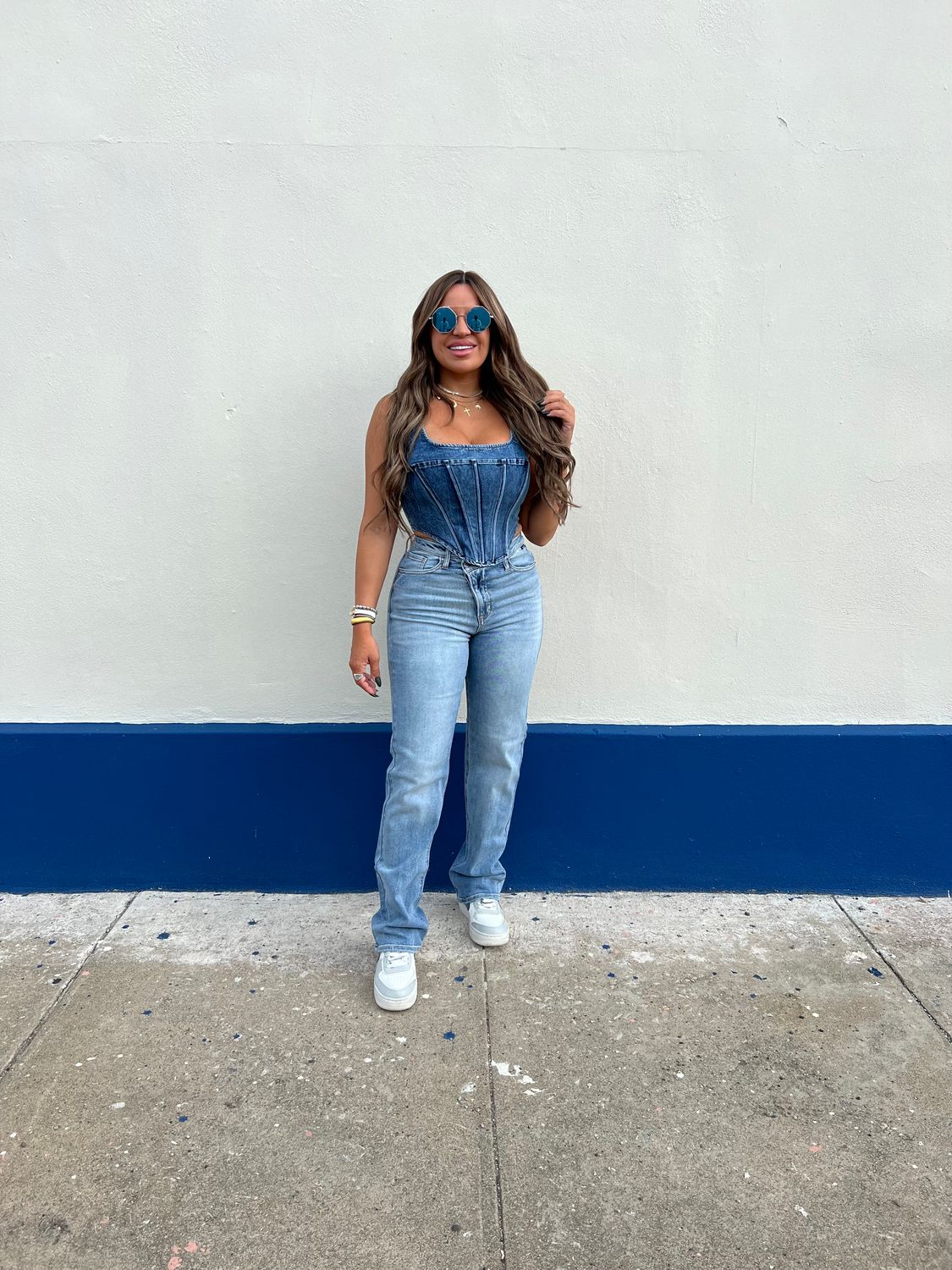 Med Denim Corset