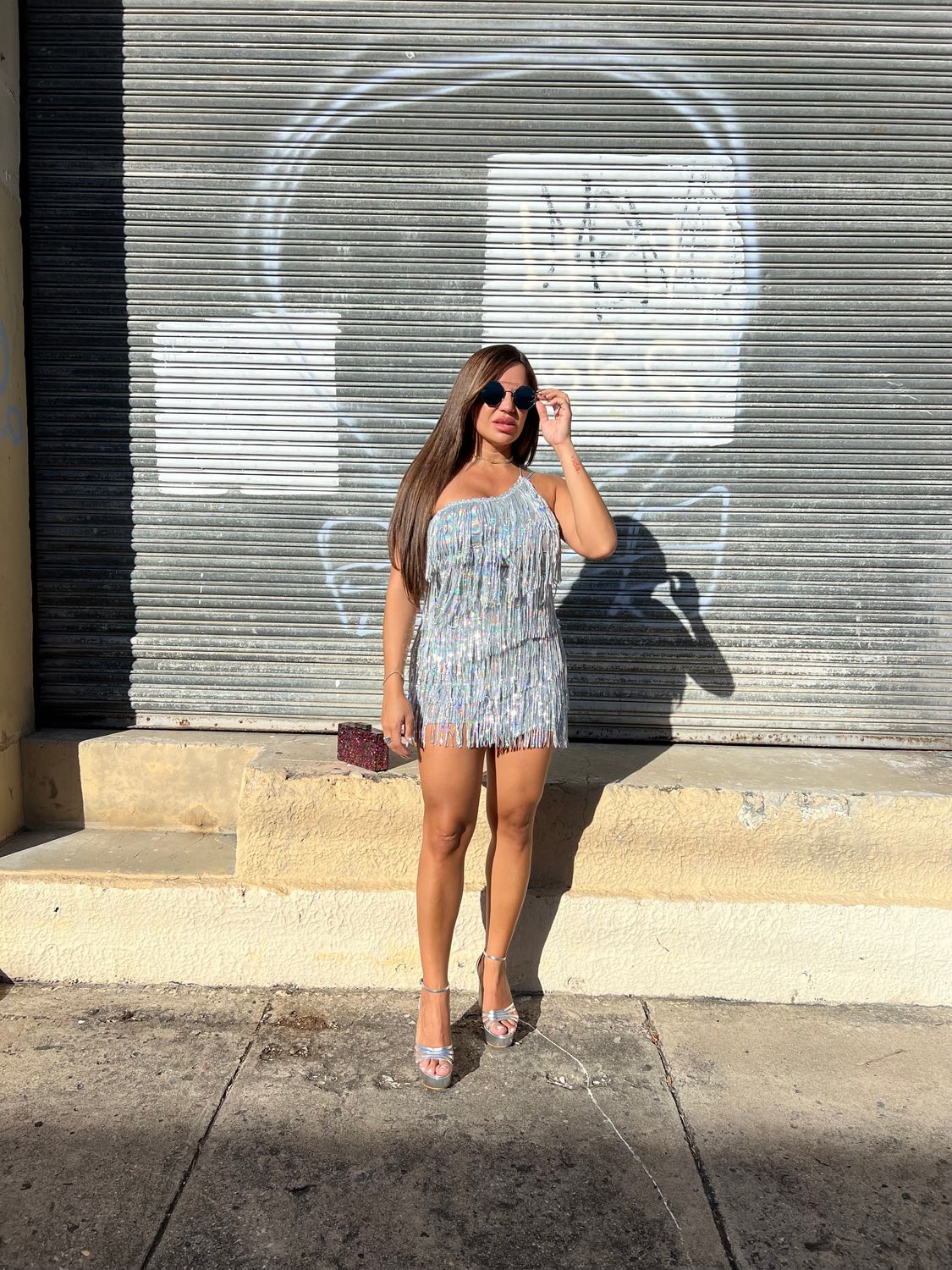Silver Fringe Dress