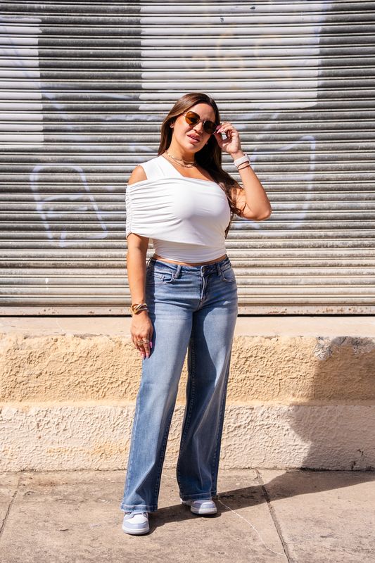 Low Rise WD Medium Wash Jean