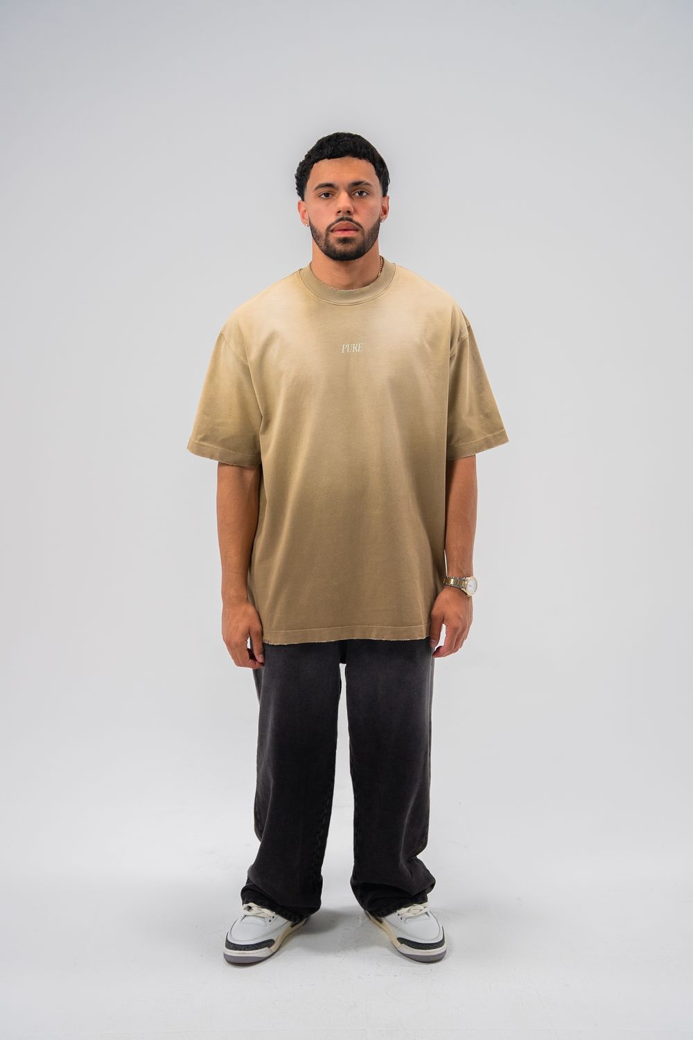 PURE Heraldic OS Beige Shirt