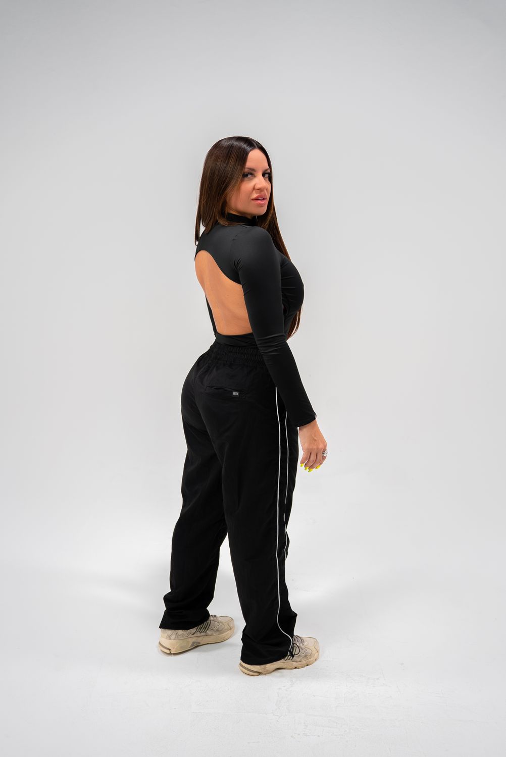 TRUE Long Sleeve Black Bodysuit