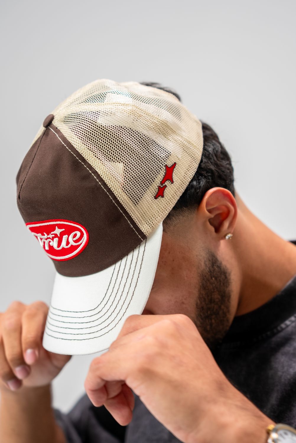 TRUE Stamp Trucker Cap (Brown)