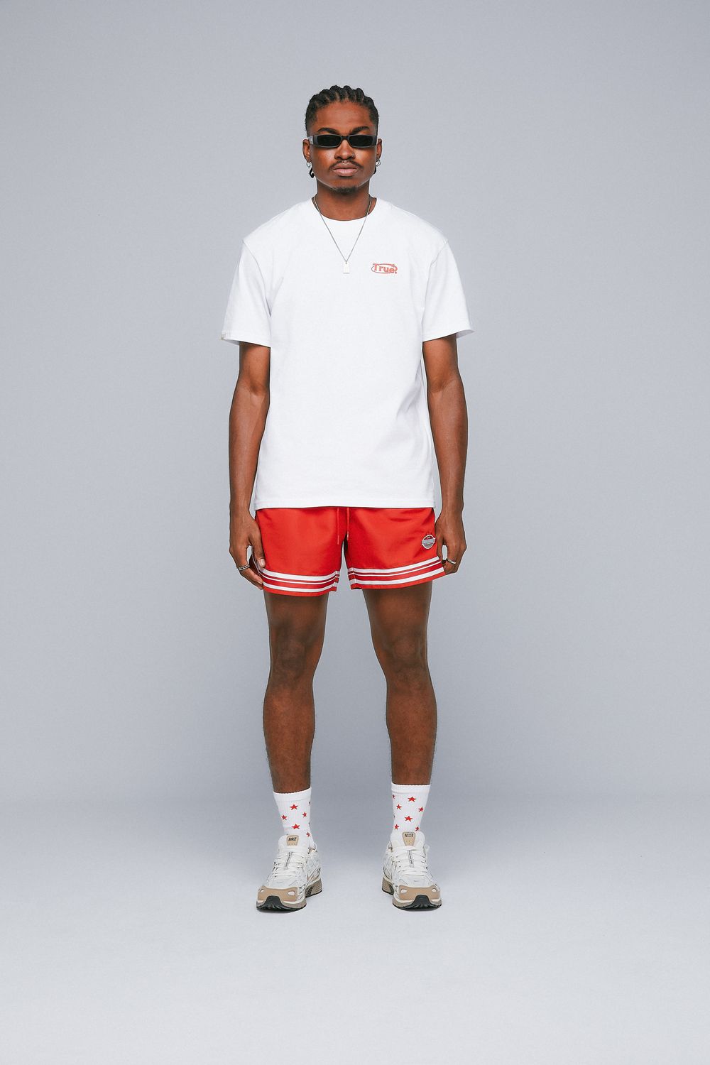 TRUE White Everyday Logo Shirt (Red)