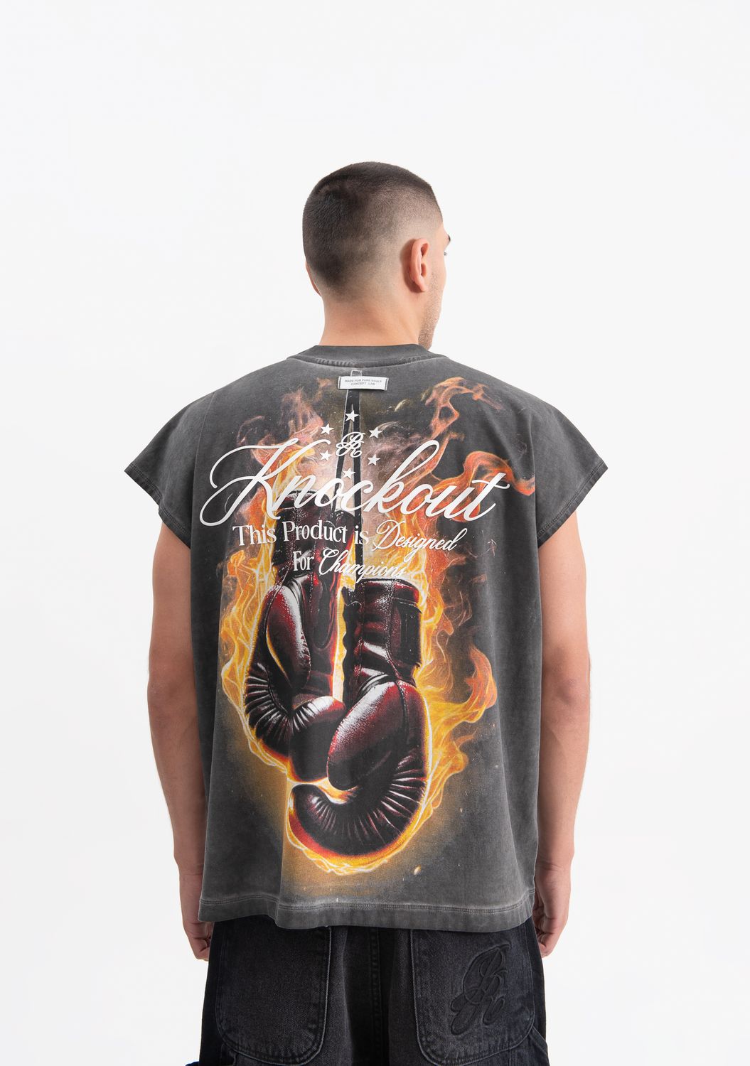 PURE Sleeveless Knockout Boxy Shirt