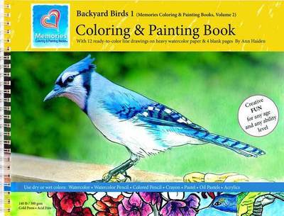 Backyard Birds 1- Memories Coloring & Painting Book, Vol 2