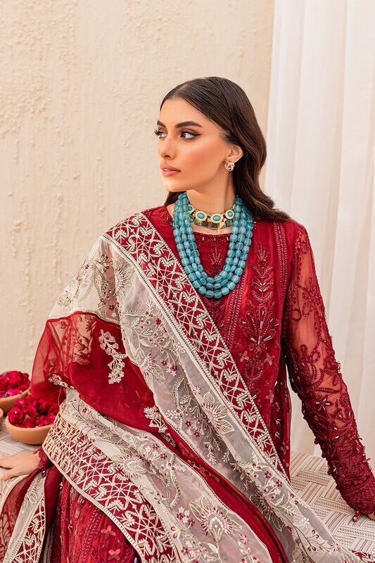 ​Nureh Aydan  Pret Embroidered Chiffon INF-208