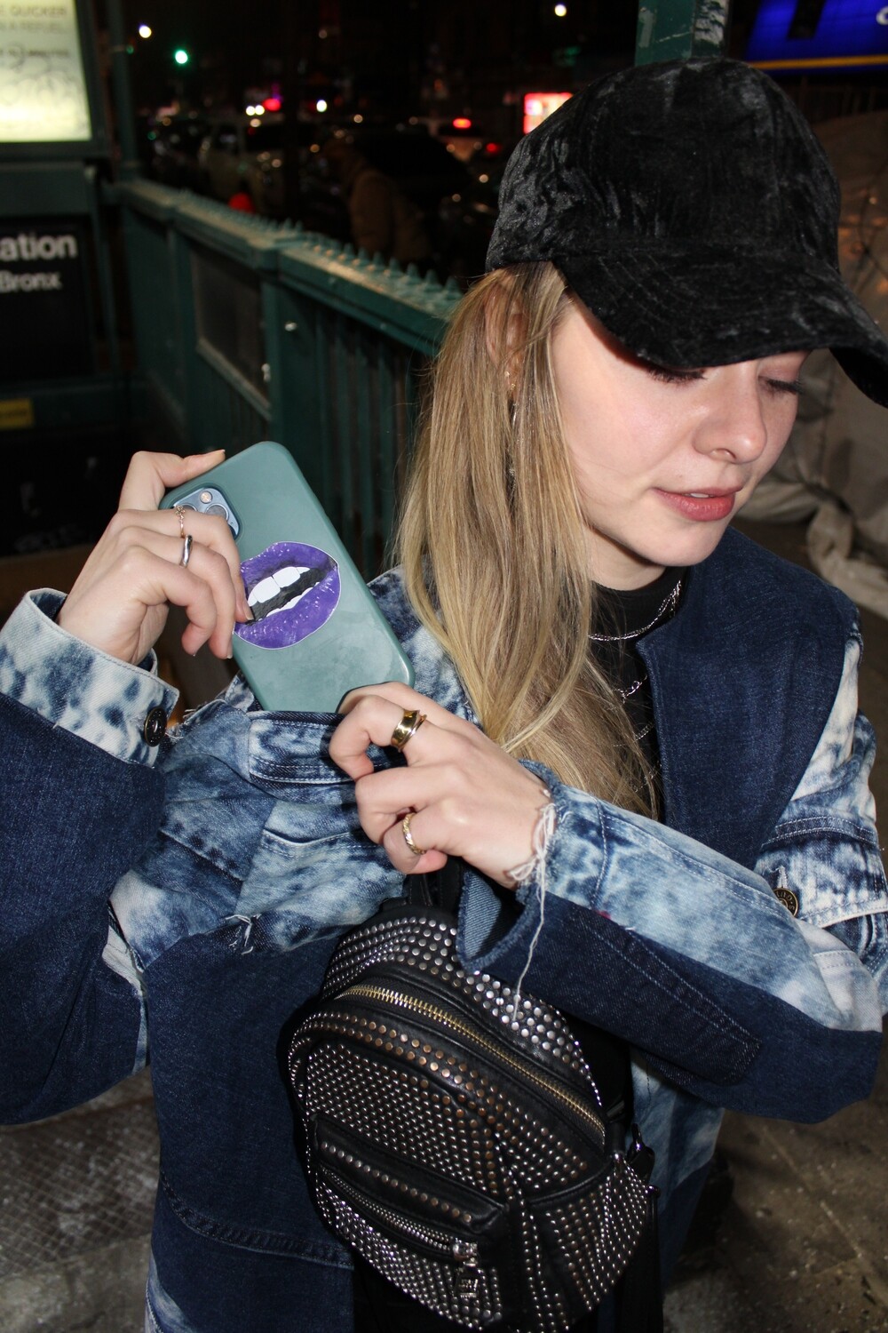 Indigo Blocked Long Jacket
