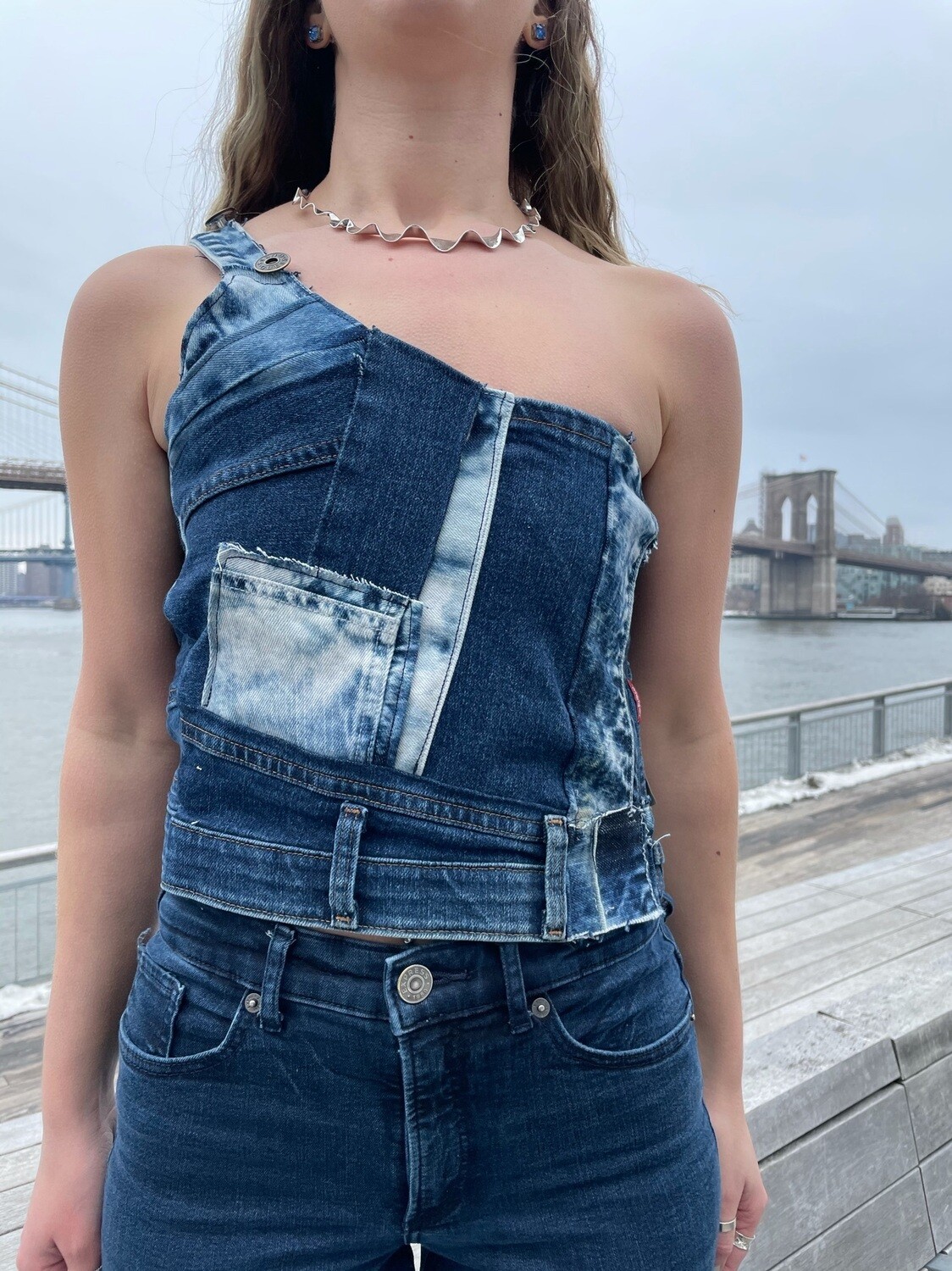 Scrappy One Shoulder Top
