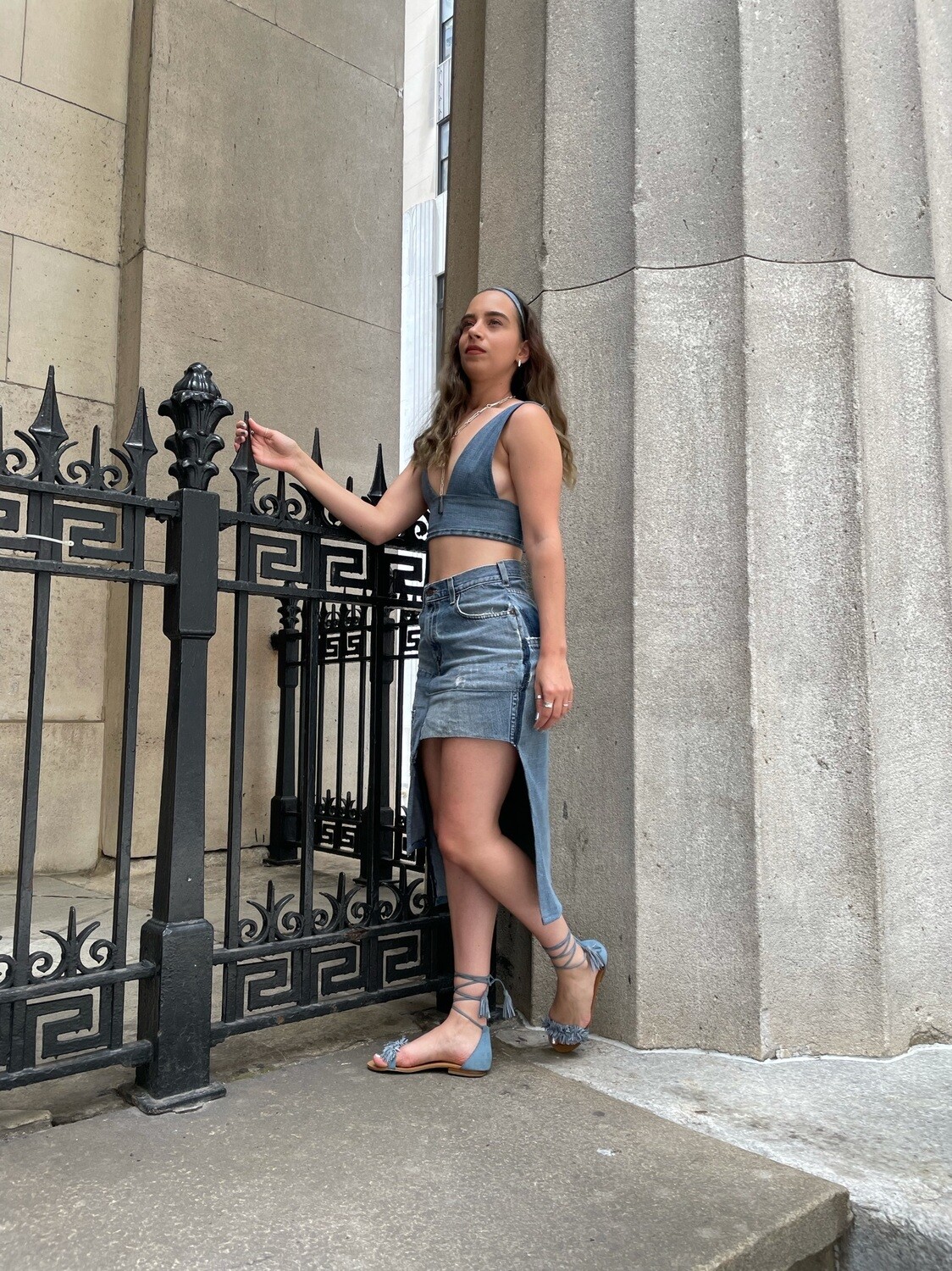 Asymmetrical Skirt Set