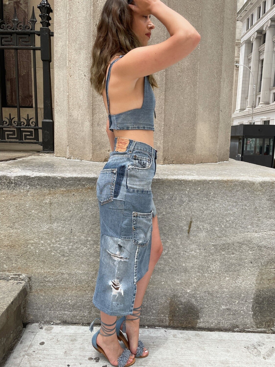 Asymmetrical Skirt Set