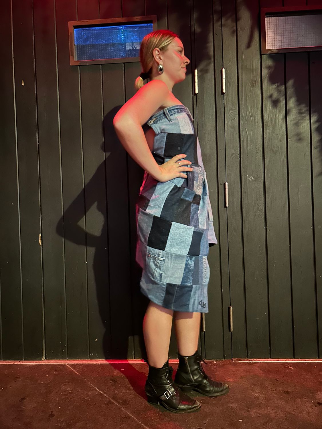 Scrappy Asymmetrical Wrap Dress
