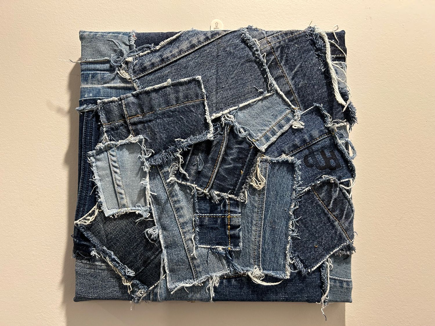 Frayed Seams Square Canvas