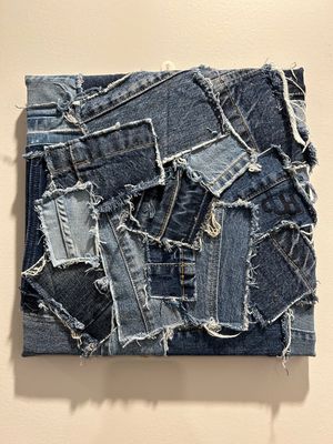 Frayed Seams Square Canvas