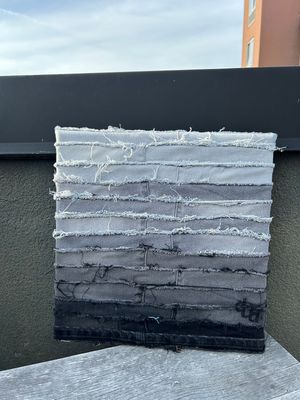 Ombré Stripe Textured Canvas