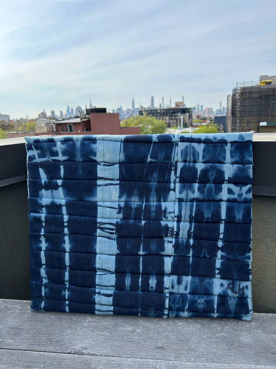 Pleated Tie Dye Canvas