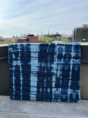Pleated Tie Dye Canvas