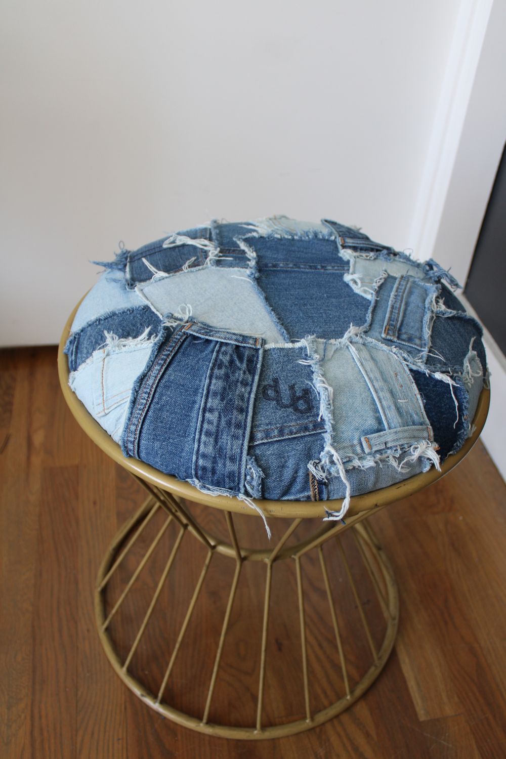 Denim Ottoman 