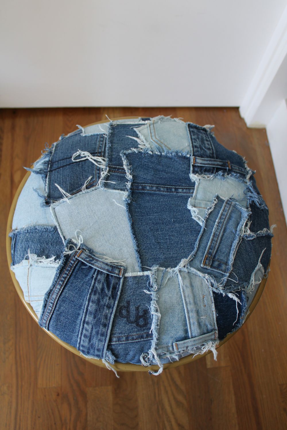 Denim Ottoman 