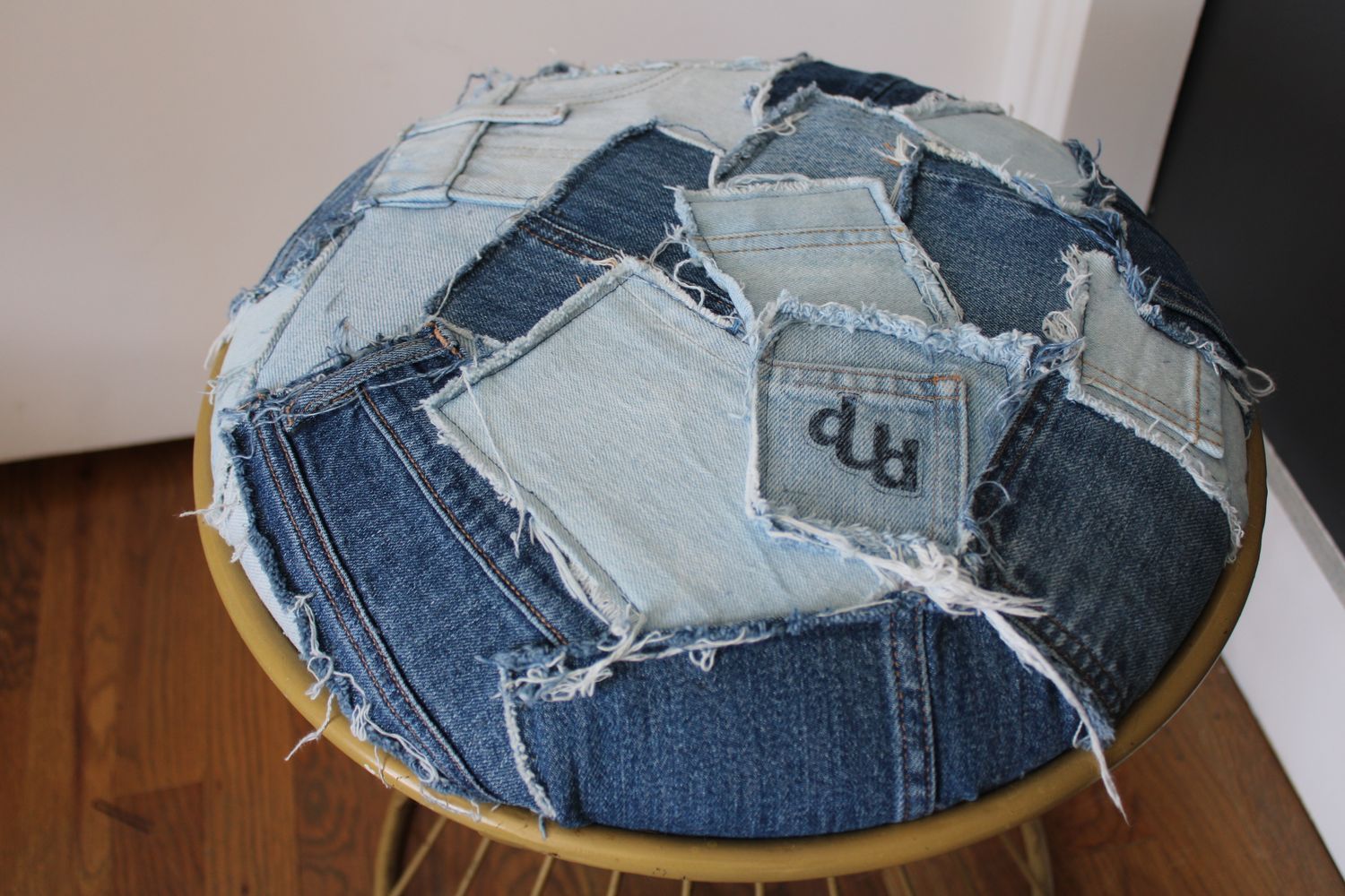 Denim Ottoman 