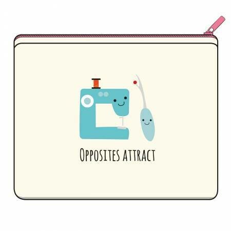 Opposites Attract Canvas Pouch