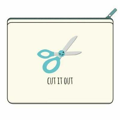 Cut It Out Canvas Pouch