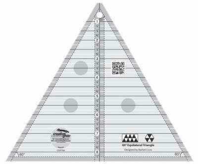 Creative Grids 60 Degree Triangle 8-1/2in Quilt Ruler